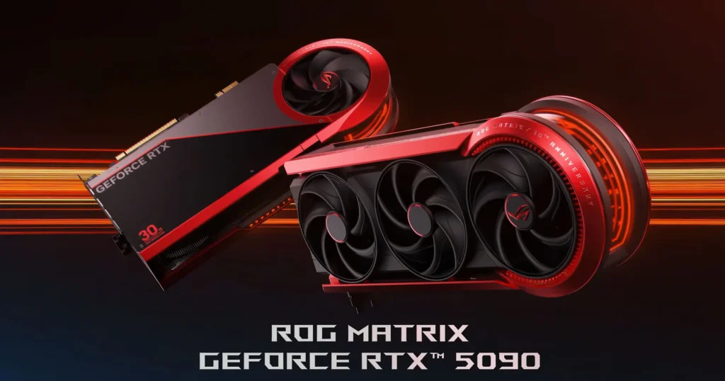 Asus ROG Matrix RTX 5090 Cools 800W with Quad Fans