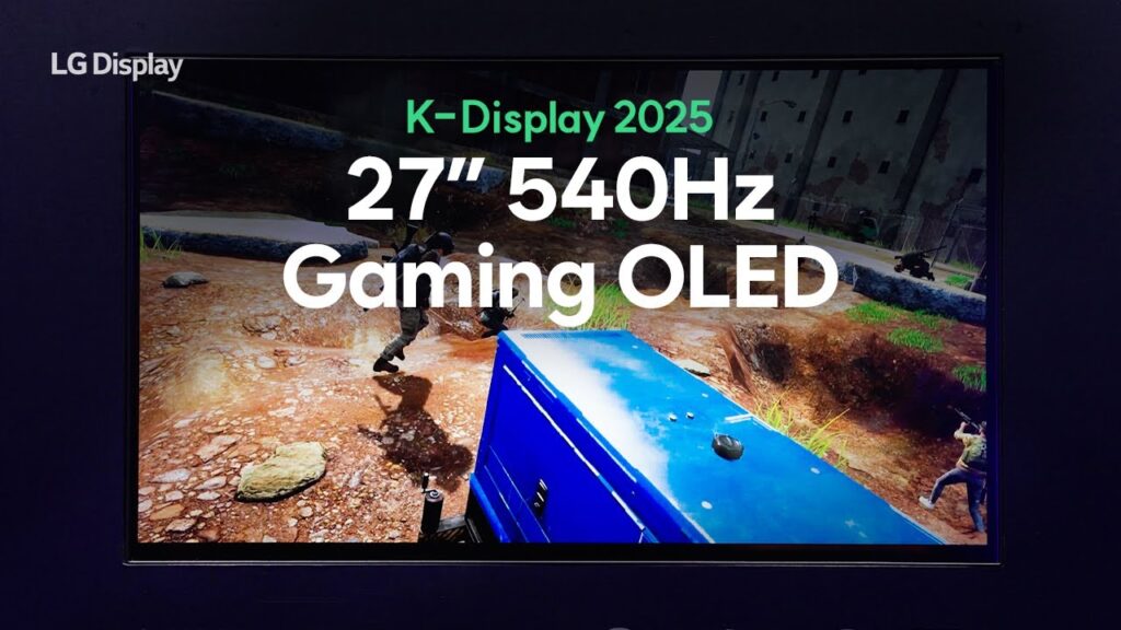 LG Unveils 540Hz WOLED Panel for OLED Gaming Monitors